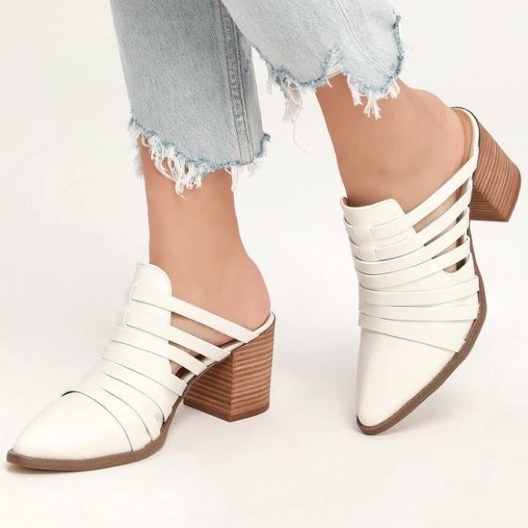 Report Shoes - SOLD!!! Size 10 - Report Stylish Block Heel Mules